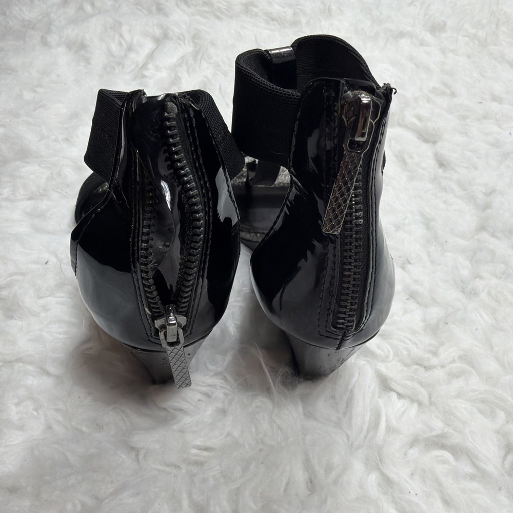 Donald J Pliner VIRGINIA WEDGE SANDALS T Strap Open Toe Patent Leather Platform - Picture 6 of 8